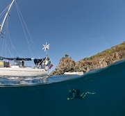 Plongée sous-marine à bord d'un voilier